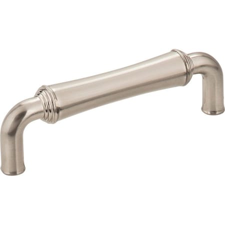 Jeffrey Alexander 96 mm Center-to-Center Satin Nickel Barrel Bremen 2 Cabinet Pull 537SN